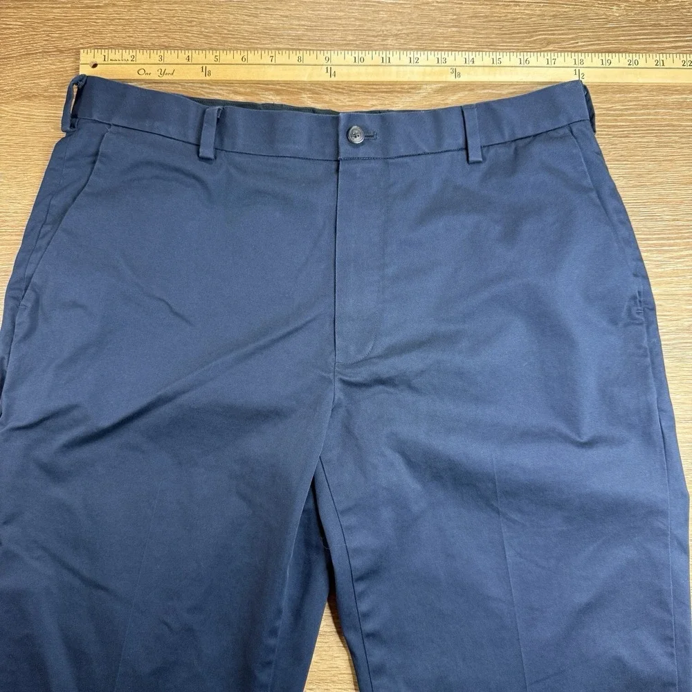 Brooks Brothers Clark Fit Advantage Chino Stretch Pants Navy Men's 38x30 Preppy